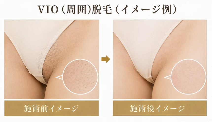 VIO（周囲）脱毛 お試し1回 9,800円｜渋谷美容外科クリニック
